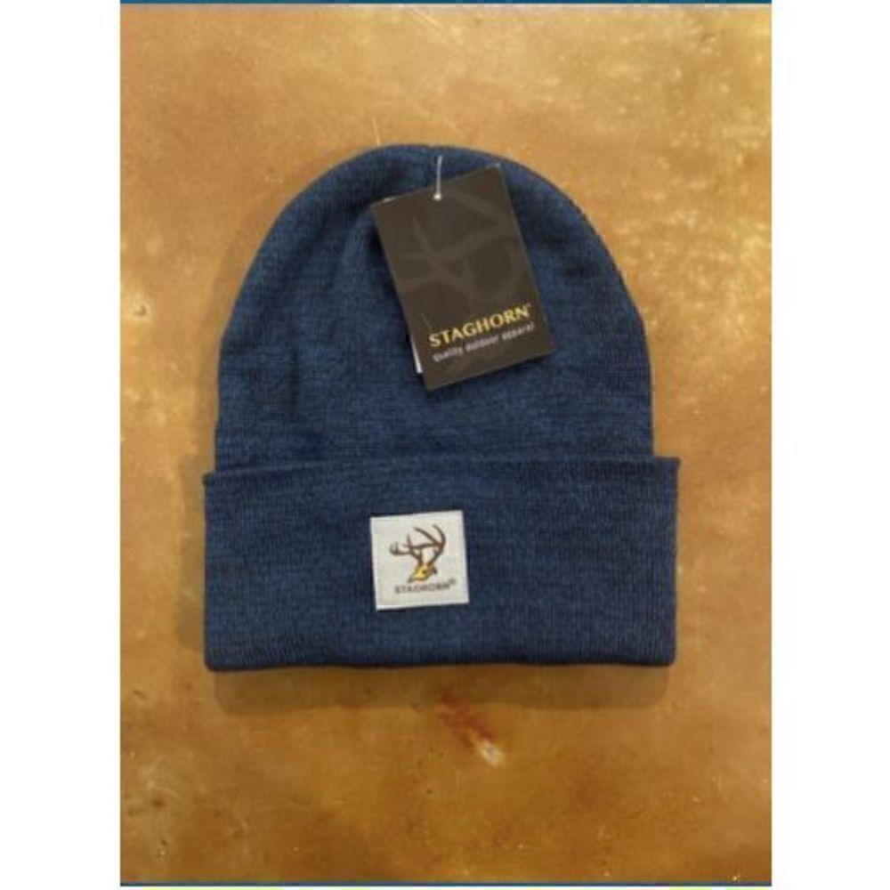 Staghorn Night Watch Beanie Hat Navy One Size Unisex Work Winter Hunting Cap